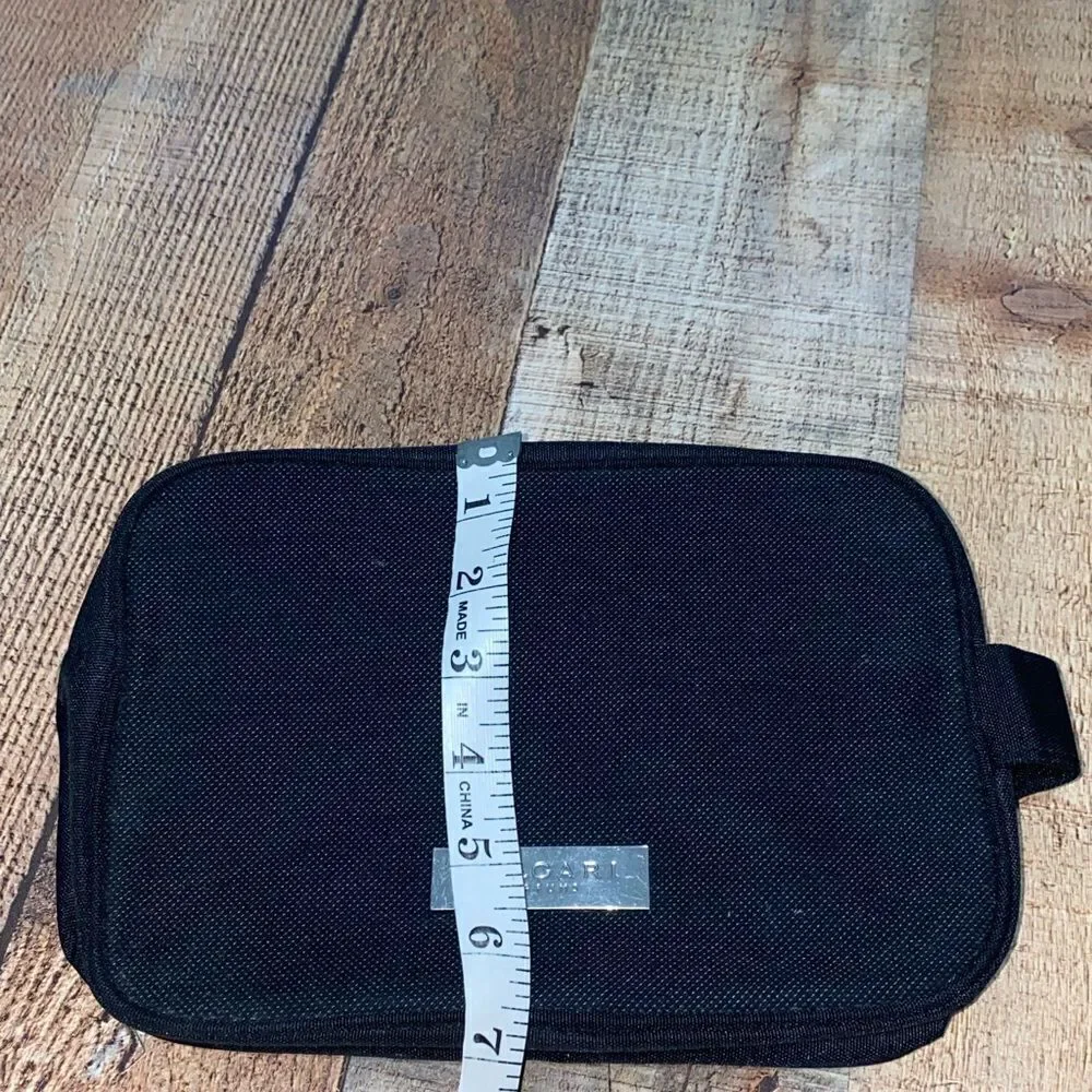 Bvlgari parfums Black travel Toiletry cosmetic bag with handle